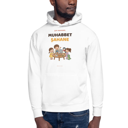 Çay Bahane, Muhabbet Şahane Unisex Premium Pullover Hoodie, Roots & Talks - lifestyle photo 3