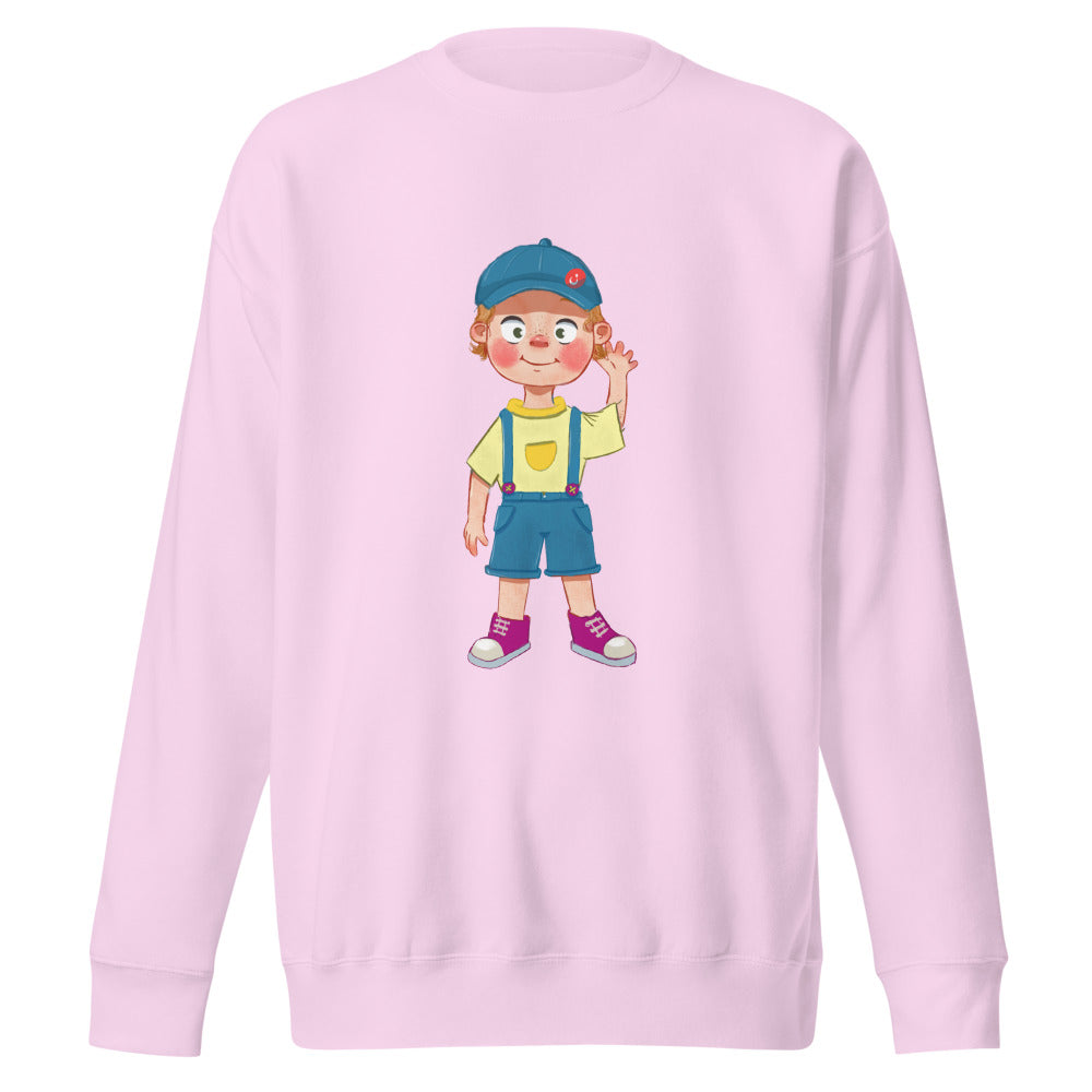 Giray Character Unisex Premium Crewneck Sweatshirt, Roots & Talks - Lavender