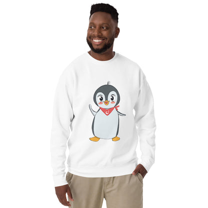 Pingucan Penguin Unisex Premium Crewneck Sweatshirt, Roots & Talks - lifestyle photo 3