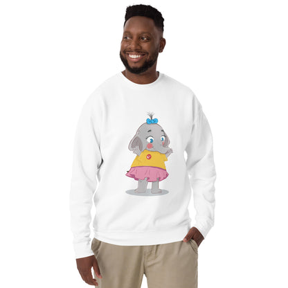 Filiz Elephant Unisex Premium Crewneck Sweatshirt, Roots & Talks - lifestyle photo 3