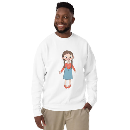 Eylül Character Unisex Premium Crewneck Sweatshirt, Roots & Talks - lifestyle photo 3
