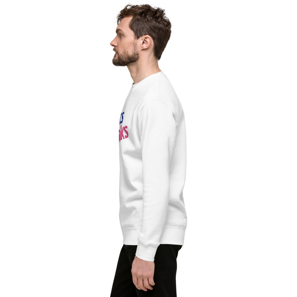 Roots & Talks Logo Unisex Premium Crewneck Sweatshirt - lifestyle photo 2