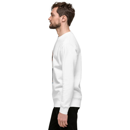 Defne Character Unisex Premium Crewneck Sweatshirt, Roots & Talks - lifestyle photo 2