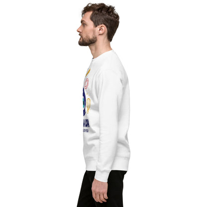 Sana Da Unisex Premium Crewneck Sweatshirt, Roots & Talks - lifestyle photo 2