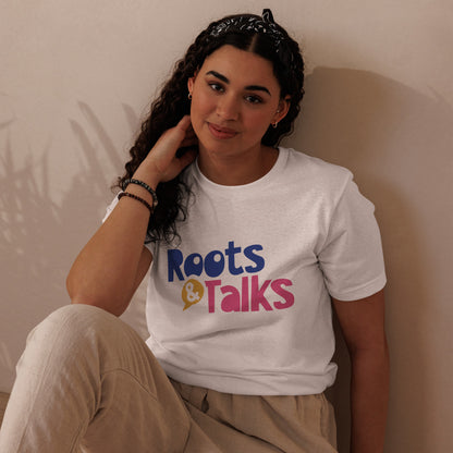 Roots & Talks Logo Unisex Eco T-Shirt - lifestyle photo 2