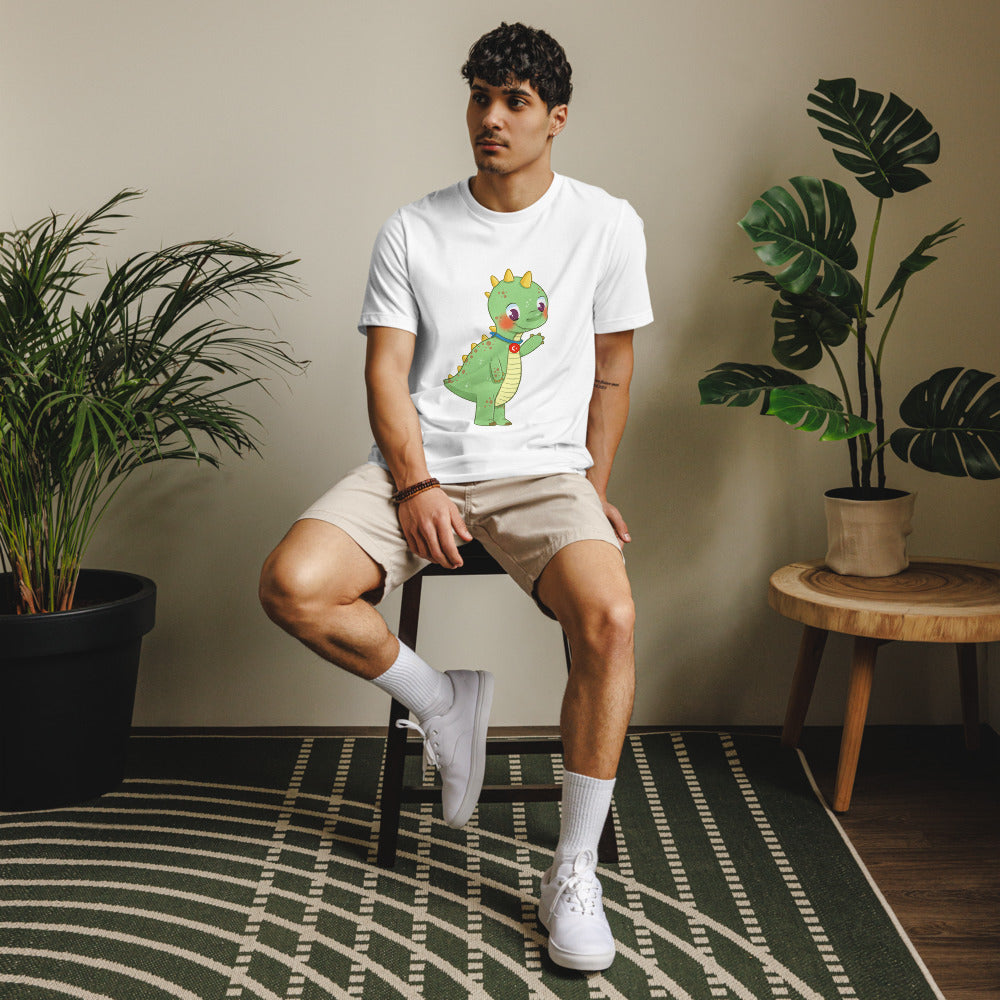 Dino Dinosaur Unisex Eco T-Shirt, Roots & Talks - lifestyle photo 2