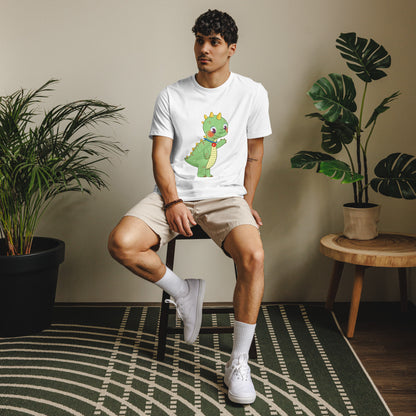 Dino Dinosaur Unisex Eco T-Shirt, Roots & Talks - lifestyle photo 2