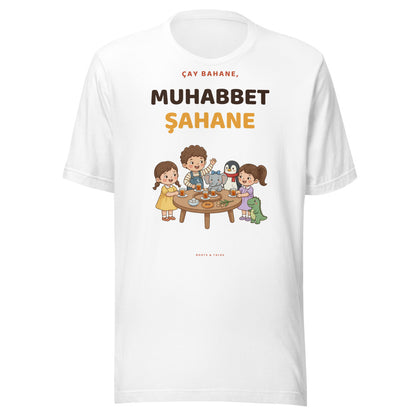 Çay Bahane, Muhabbet Şahane Unisex Eco T-Shirt, Roots & Talks - undefined