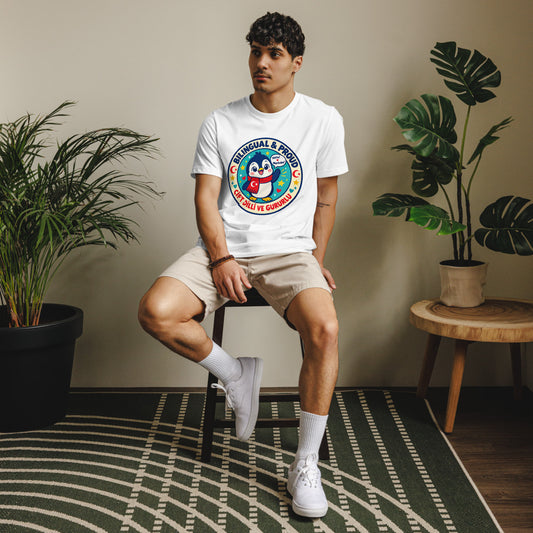 Bilingual & Proud Unisex Eco T-Shirt, Roots & Talks - lifestyle photo 2