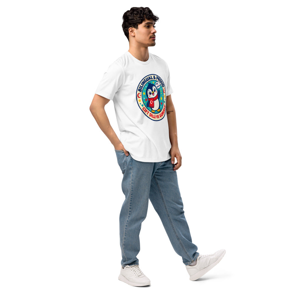 Bilingual & Proud Unisex Eco T-Shirt, Roots & Talks - lifestyle photo 3