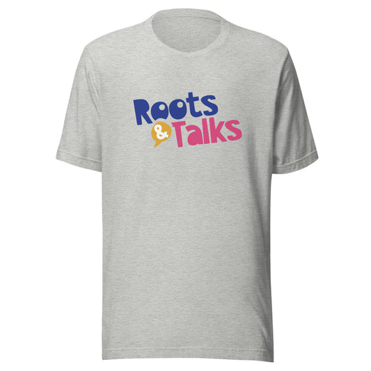 Roots & Talks Logo Unisex T-Shirt - Athletic Heather