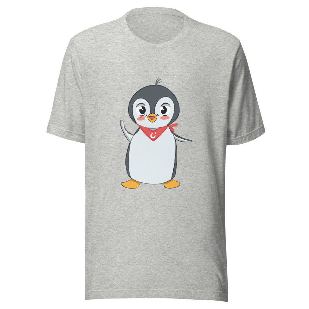 Pingucan Penguin Unisex T-Shirt, Roots & Talks - Athletic Heather