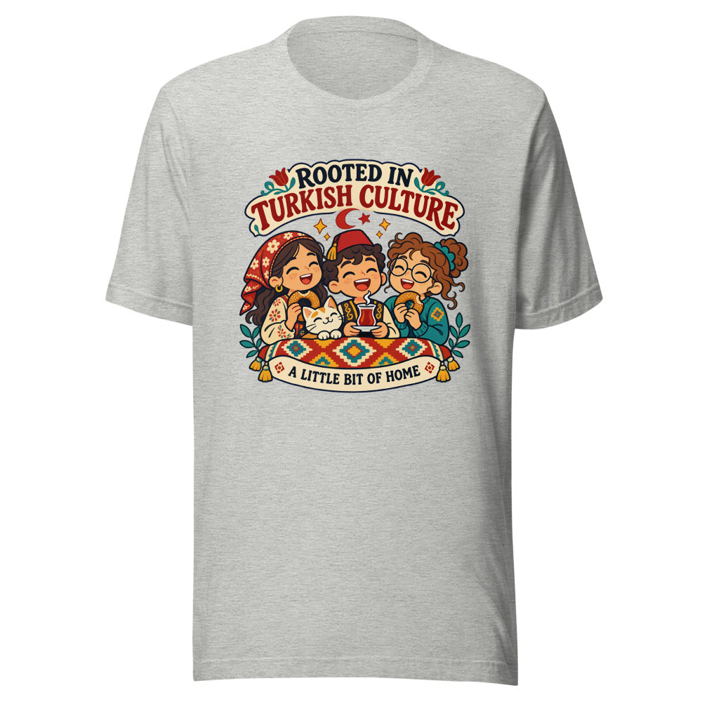 Rooted in Turkish Culture Unisex T-Shirt, Roots & Talks - Athletic Heather
