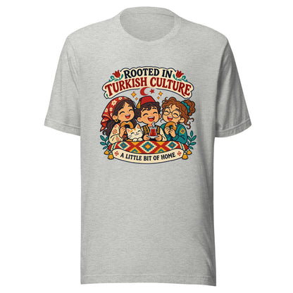 Rooted in Turkish Culture Unisex T-Shirt, Roots & Talks - Athletic Heather