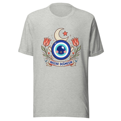 Nazar Değmesin Unisex T-Shirt, Roots & Talks - Athletic Heather