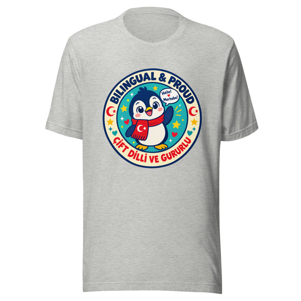 Bilingual & Proud Unisex T-Shirt, Roots & Talks - Athletic Heather
