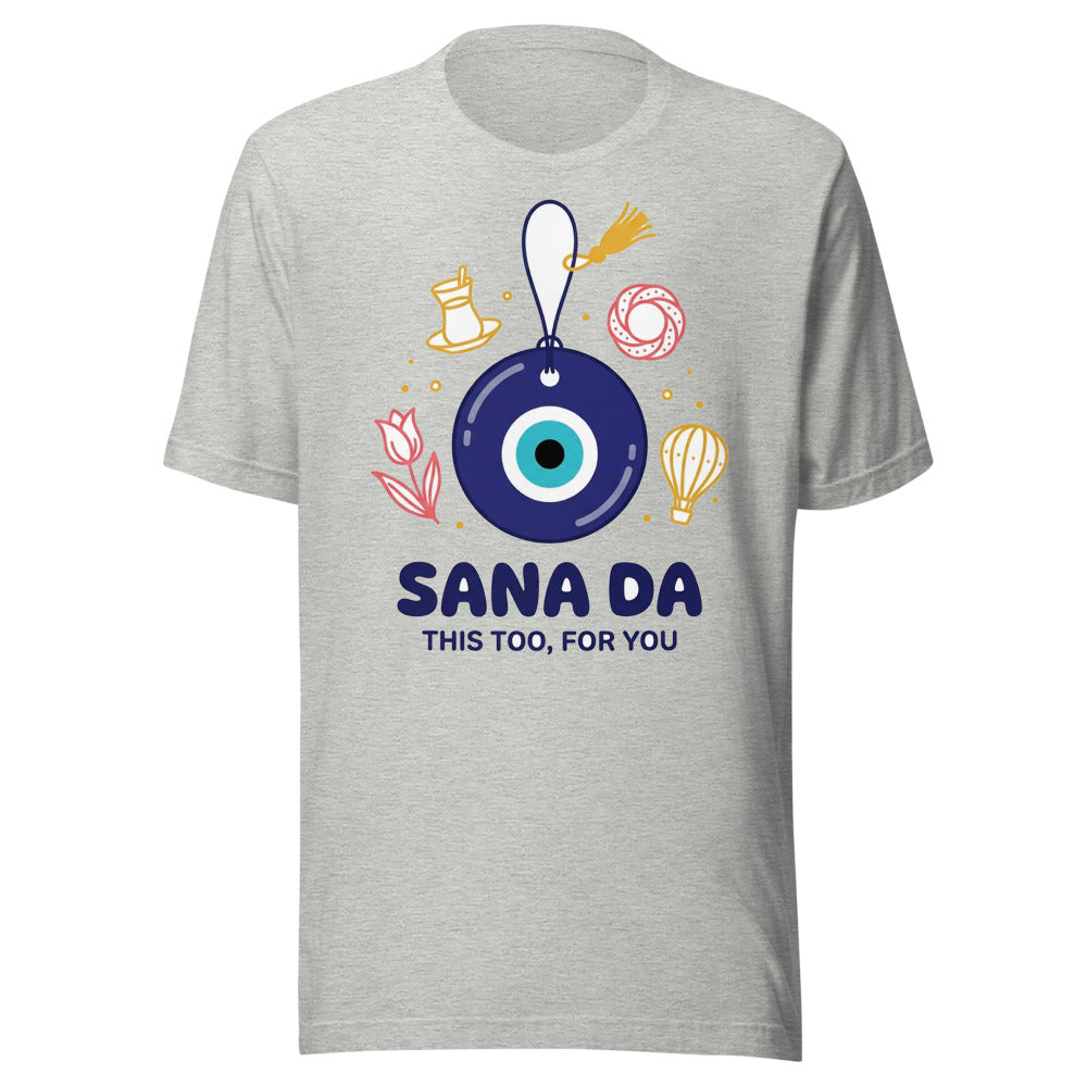 Sana Da Unisex T-Shirt, Roots & Talks - Athletic Heather