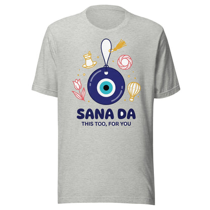 Sana Da Unisex T-Shirt, Roots & Talks - Athletic Heather
