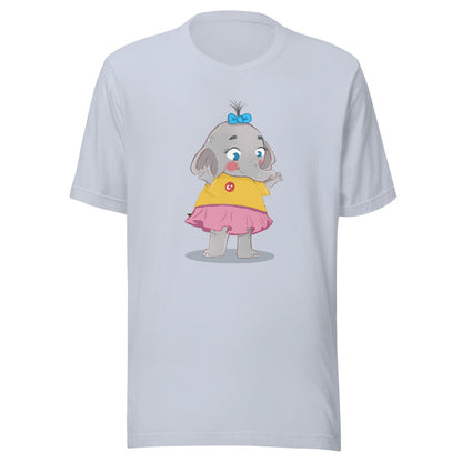 Filiz Elephant Unisex T-Shirt, Roots & Talks - Light Blue