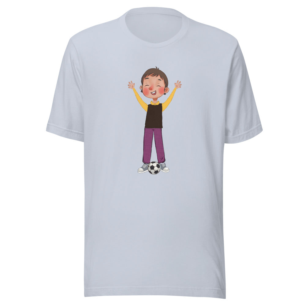 Gazi Character Unisex T-Shirt, Roots & Talks - Light Blue