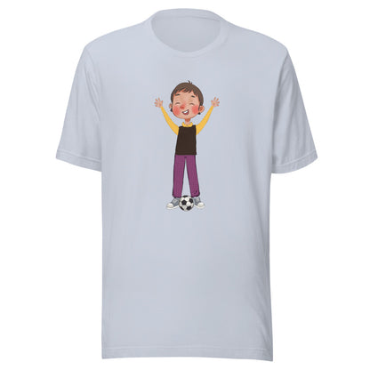 Gazi Character Unisex T-Shirt, Roots & Talks - Light Blue