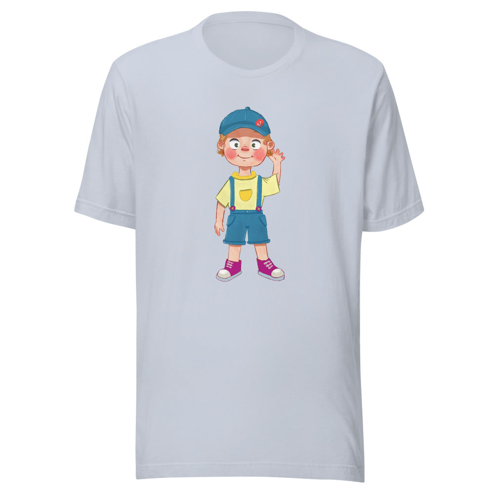 Giray Character Unisex T-Shirt, Roots & Talks - Light Blue