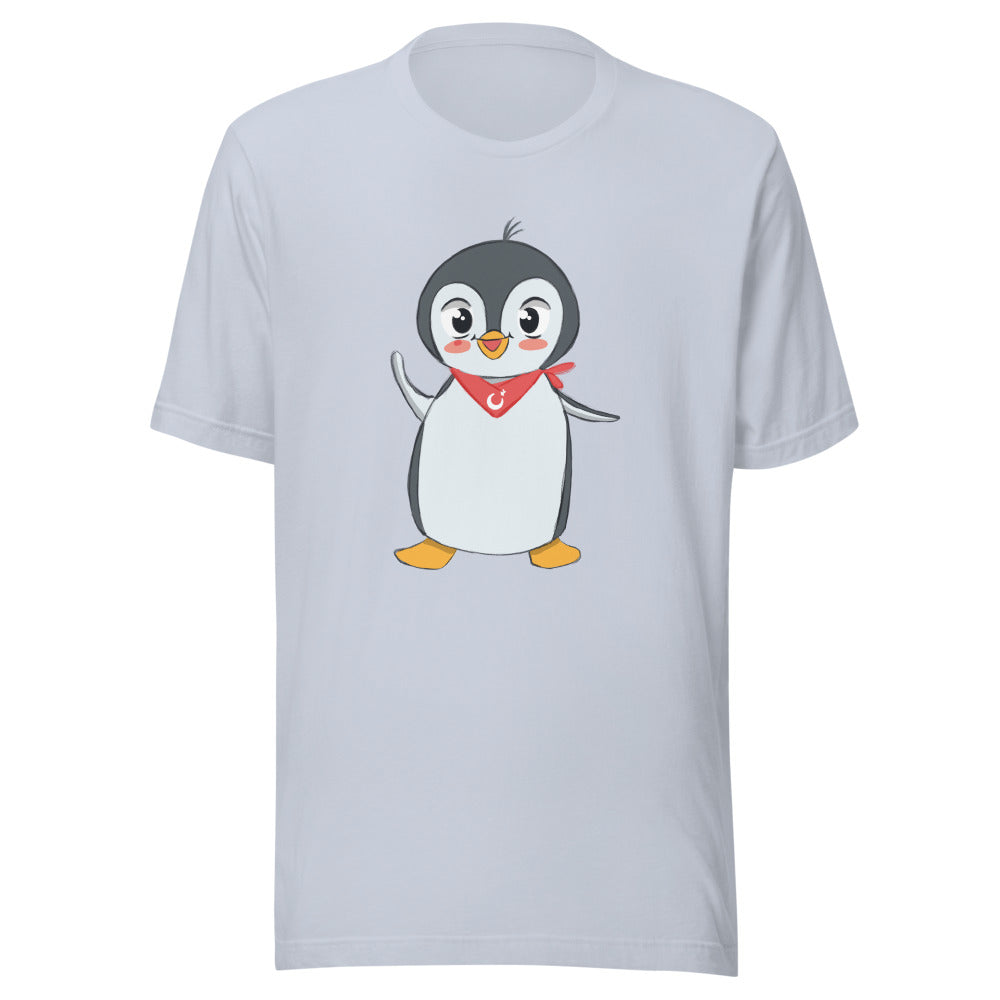 Pingucan Penguin Unisex T-Shirt, Roots & Talks - Light Blue
