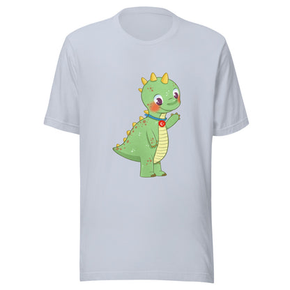 Dino Dinosaur Unisex T-Shirt, Roots & Talks - Light Blue
