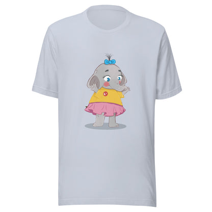 Filiz Elephant Unisex T-Shirt, Roots & Talks - Light Blue