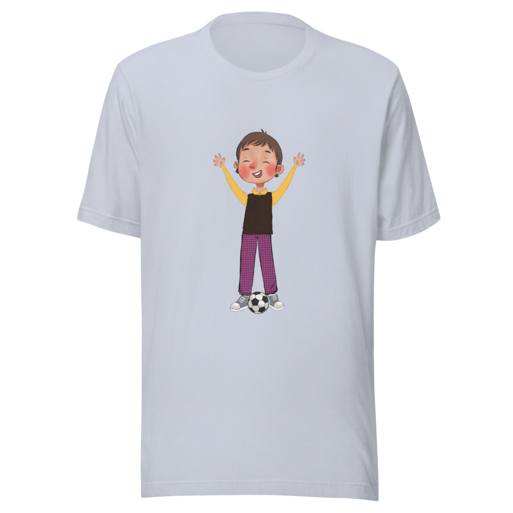 Gazi Character Unisex T-Shirt, Roots & Talks - Light Blue