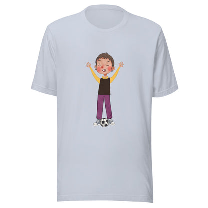 Gazi Character Unisex T-Shirt, Roots & Talks - Light Blue
