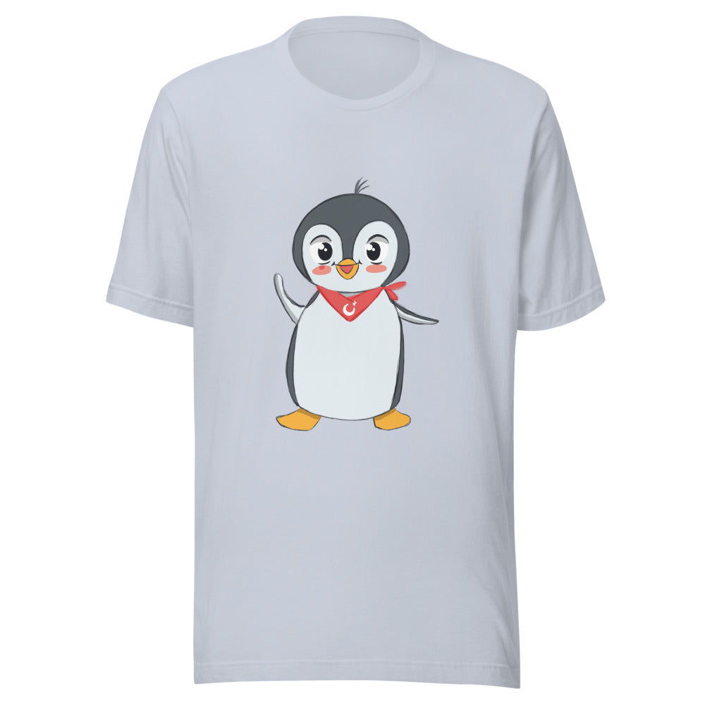 Pingucan Penguin Unisex T-Shirt, Roots & Talks - Light Blue