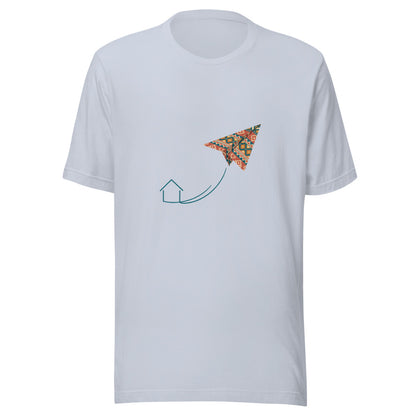 Kilim Flight Unisex T-Shirt, Roots & Talks - Light Blue