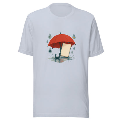 Word Umbrella Unisex T-Shirt, Roots & Talks - Light Blue