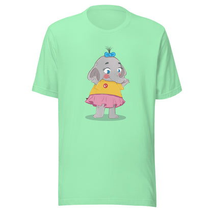 Filiz Elephant Unisex T-Shirt, Roots & Talks - Mint