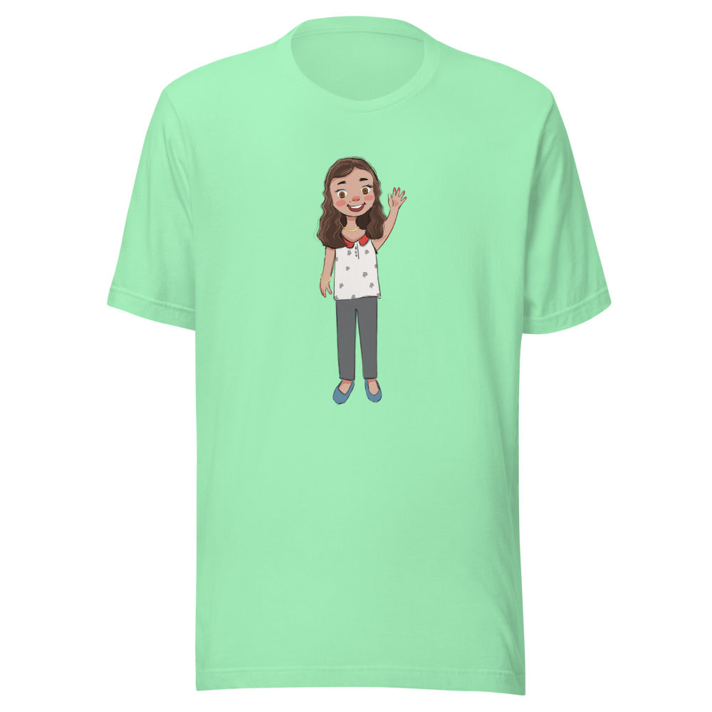 Defne Character Unisex T-Shirt, Roots & Talks - Mint