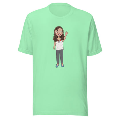 Defne Character Unisex T-Shirt, Roots & Talks - Mint