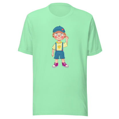 Giray Character Unisex T-Shirt, Roots & Talks - Mint