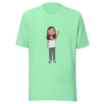 Defne Character Unisex T-Shirt, Roots & Talks - Mint