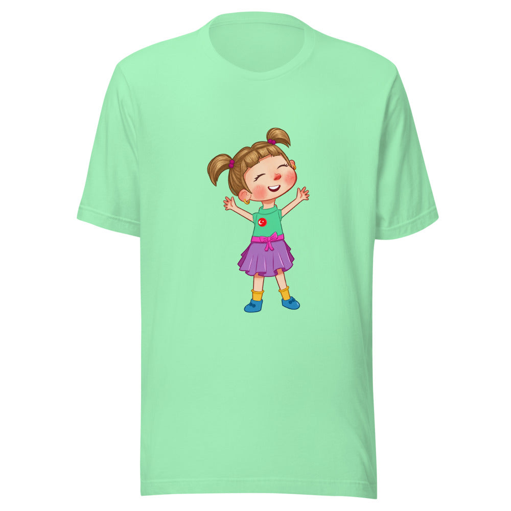 Ela Character Unisex T-Shirt, Roots & Talks - Mint