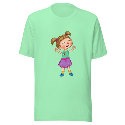 Ela Character Unisex T-Shirt, Roots & Talks - Mint