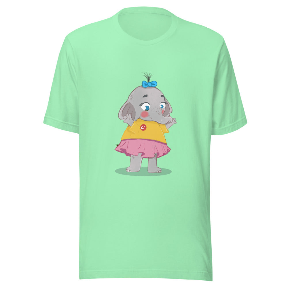 Filiz Elephant Unisex T-Shirt, Roots & Talks - Mint
