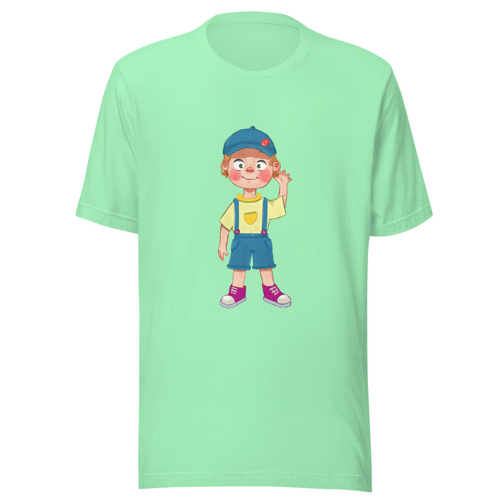 Giray Character Unisex T-Shirt, Roots & Talks - Mint