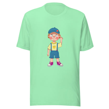 Giray Character Unisex T-Shirt, Roots & Talks - Mint