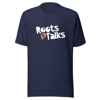 Roots & Talks Logo Unisex T-Shirt - Navy