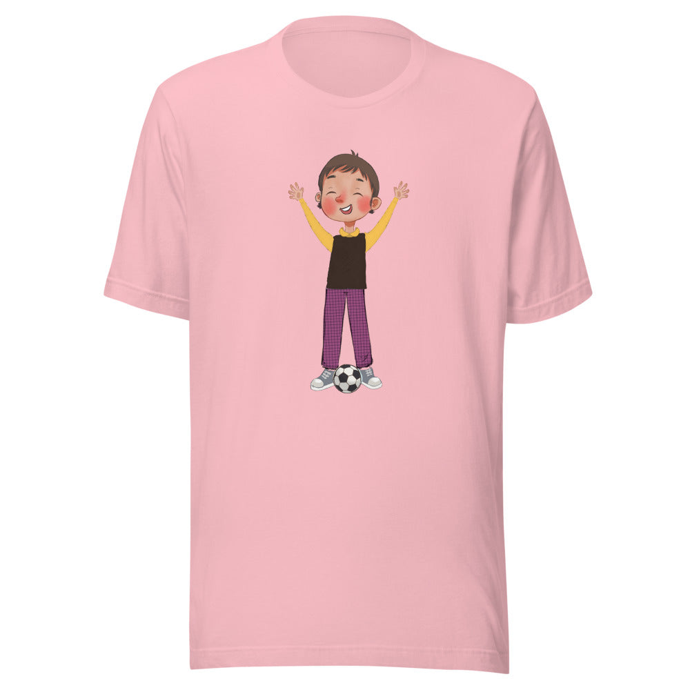 Gazi Character Unisex T-Shirt, Roots & Talks - Pink