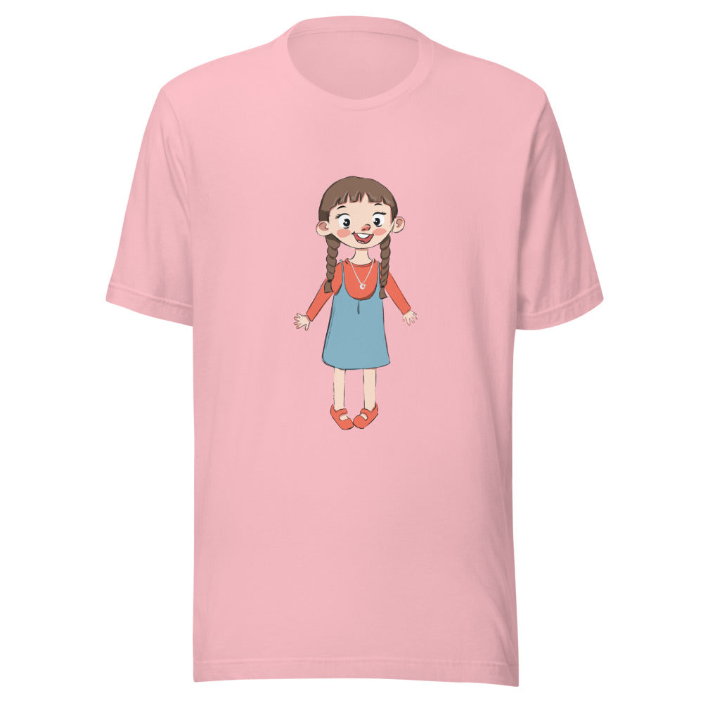 Eylül Character Unisex T-Shirt, Roots & Talks - Pink