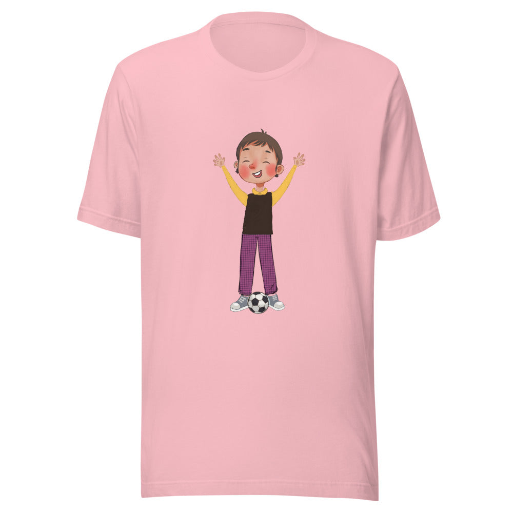 Gazi Character Unisex T-Shirt, Roots & Talks - Pink