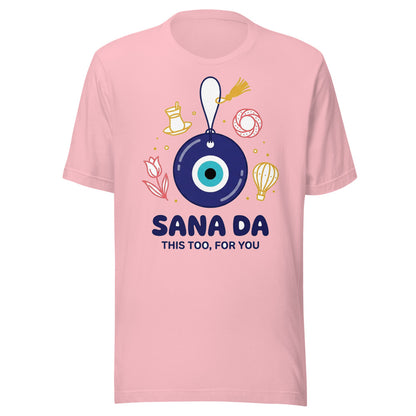 Sana Da Unisex T-Shirt, Roots & Talks - Pink