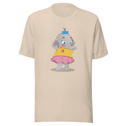 Filiz Elephant Unisex T-Shirt, Roots & Talks - Soft Cream